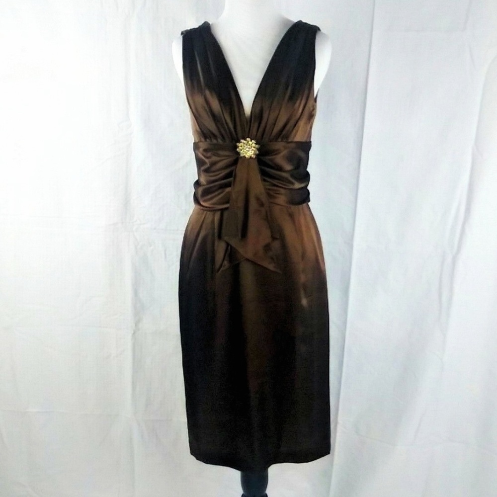 Jessica Howard Brown Cocktail Dress Size 6